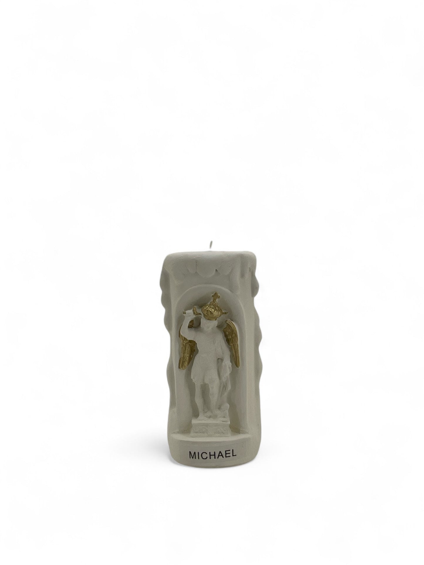 Tea Candle holder with St. Michael the Archangel
