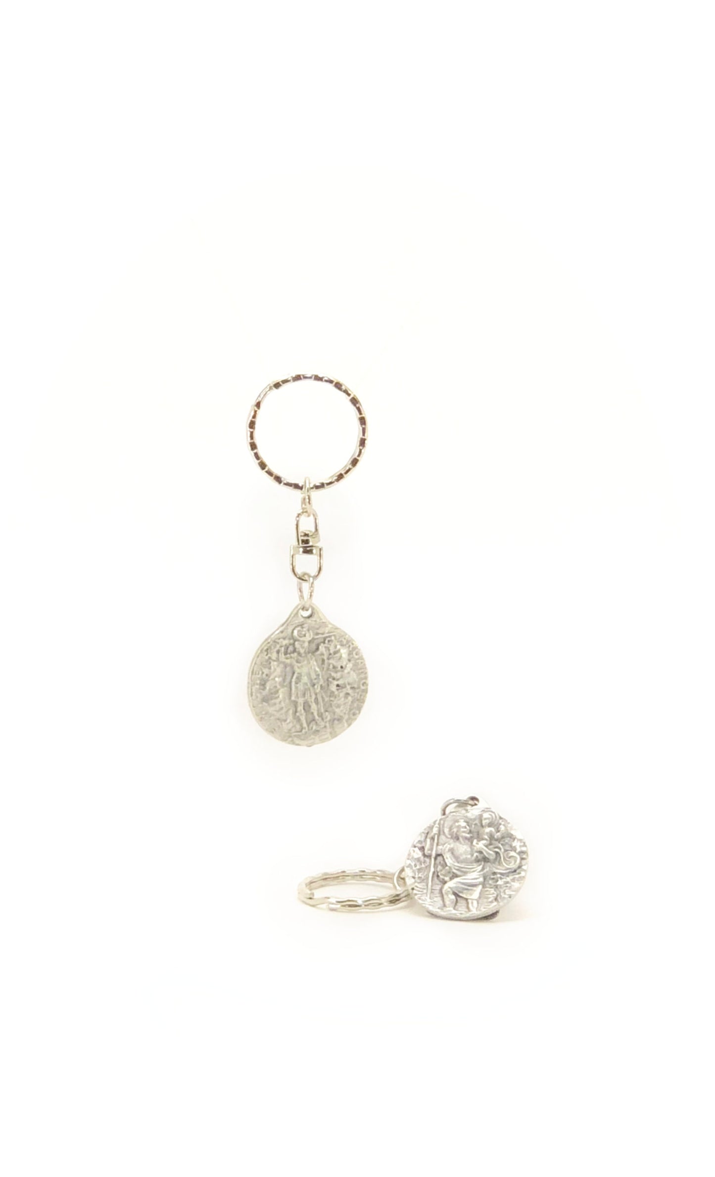 Keychain with St. Michael and St. Christopher